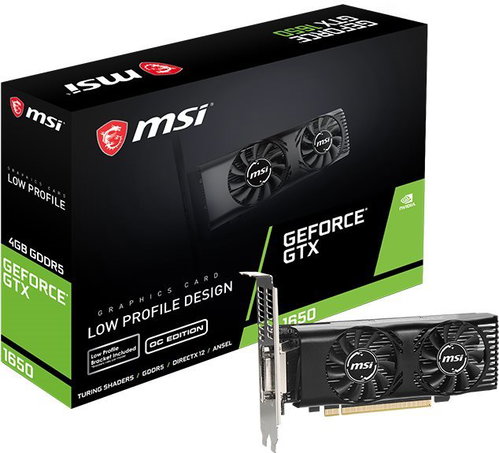 MSI GeForce GTX 1650 4GT LP OC - Graphics Card - Main image