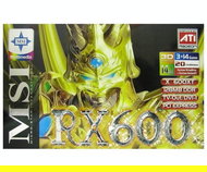 MSI MS-8961 (RX600XT-TD128E) ATI Radeon X600XT 128 MB DDR PCIe x16 DVI - Graphics Card