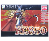 MSI MS-8980 (RX850XT-TD256E), ATI Radeon X850XT 256 MB DDR3 PCIe x16 DVI - Graphics Card