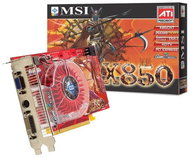 MSI MS-8980 (RX850XT-VTD256E), ATI Radeon X850XT 256 MB DDR3 PCIe x16 VIVO DVI - Graphics Card