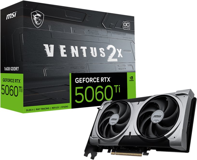MSI RTX 5060 Ti 16G VENTUS 2X OC PLUS
