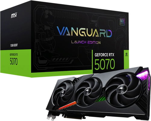 MSI GeForce RTX 5070 12G VANGUARD SOC LAUNCH EDITION - Graphics Card - Main image