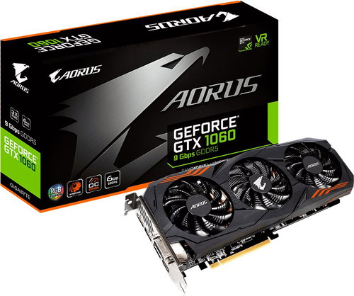 GIGABYTE Aorus GeForce GTX 1060 G1 Gaming 9Gbps - Graphics Card - Main image