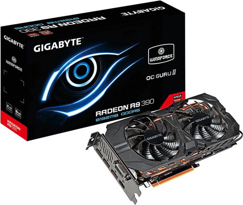 GIGABYTE R9 390 WINDFORCE 2X Gaming eight gigabytes - Graphics Card - Main image
