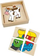 Woody Minipuzzle Mašinka v krabičke - Puzzle