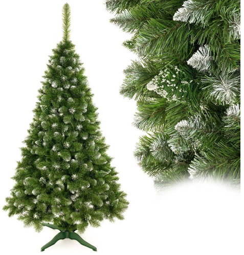 ELMA Christmas tree - pine, light green with white ends, 180 × 100 cm - Christmas Tree - Main image