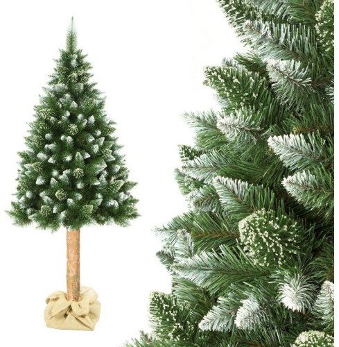 ELMA Christmas tree - pine with white ends, 180 × 90 cm - Christmas Tree - Main image
