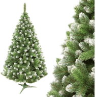 ELMA Christmas tree - pine with white ends, 220 × 140 cm - Christmas Tree