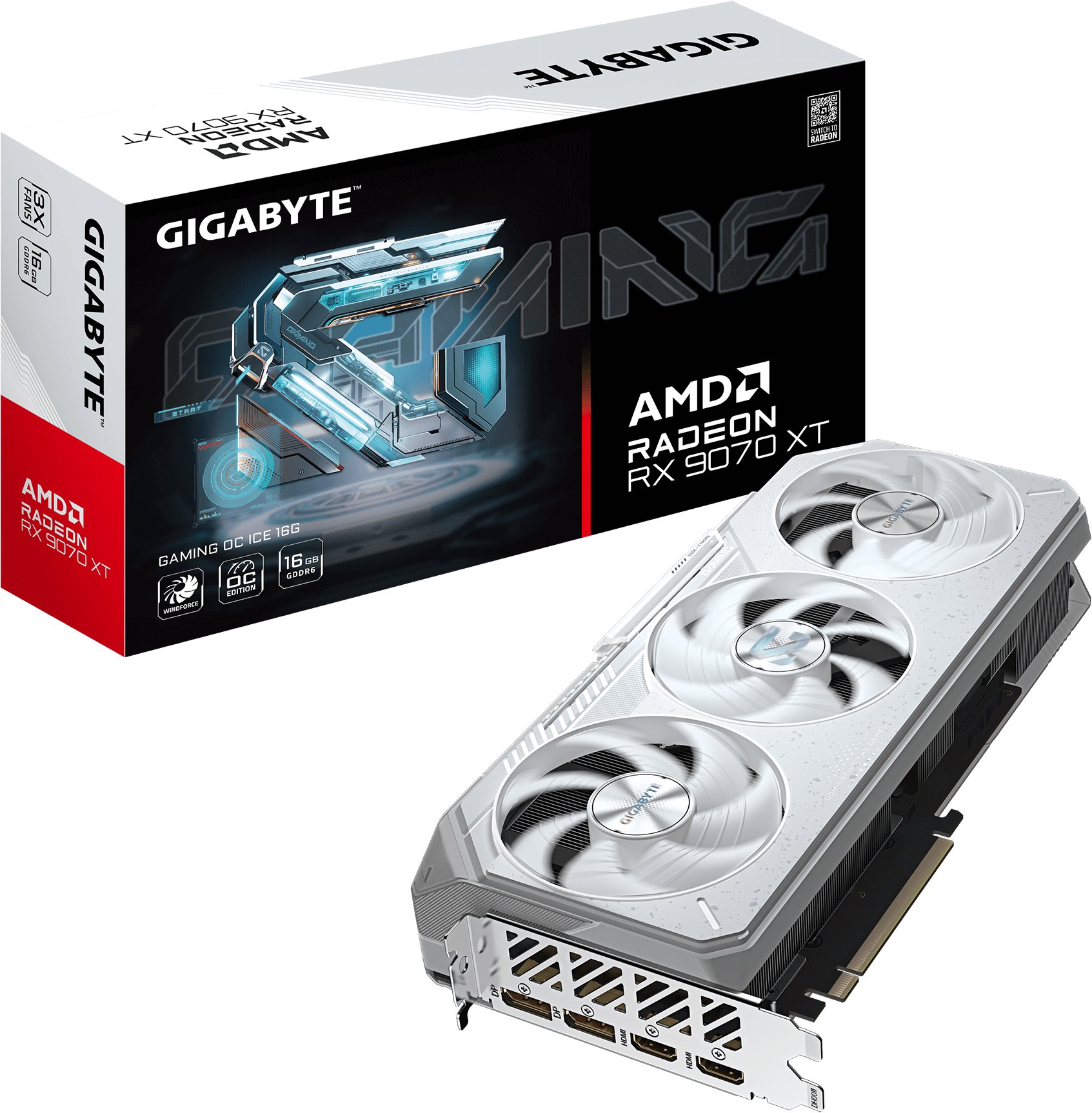 Gigabyte RX 9070 XT GAMING OC ICE 16G