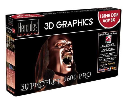 Hercules 3D Prophet ATI Radeon 9600PRO, AGP8x, 128 MB DDR, VGA/DVI, retail -  - Main image
