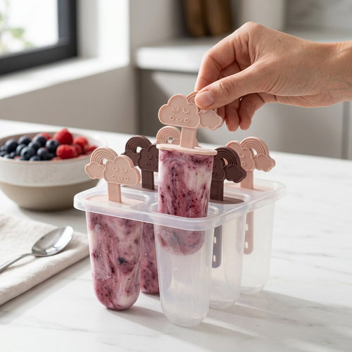 Leknes Ice cream molds with stick, 6 pcs, cloud - Ice Pop Mould - Main image