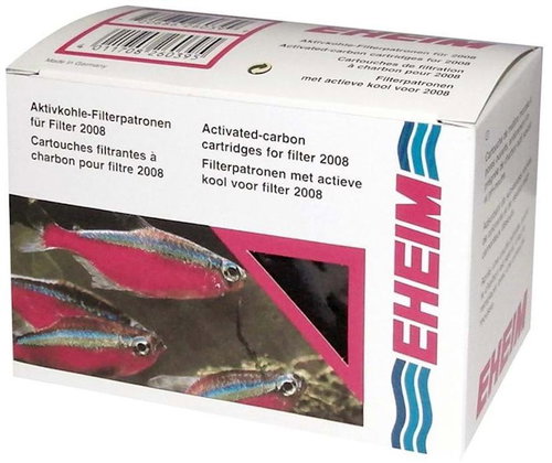 EHEIM filter cartridge with activated carbon for Eheim 2008 filter 2 pcs Main image EHEIM filter cartridge with activated carbon for Eheim 2008 filter 2 pcs - Aquarium Filter Cartridge - Main image