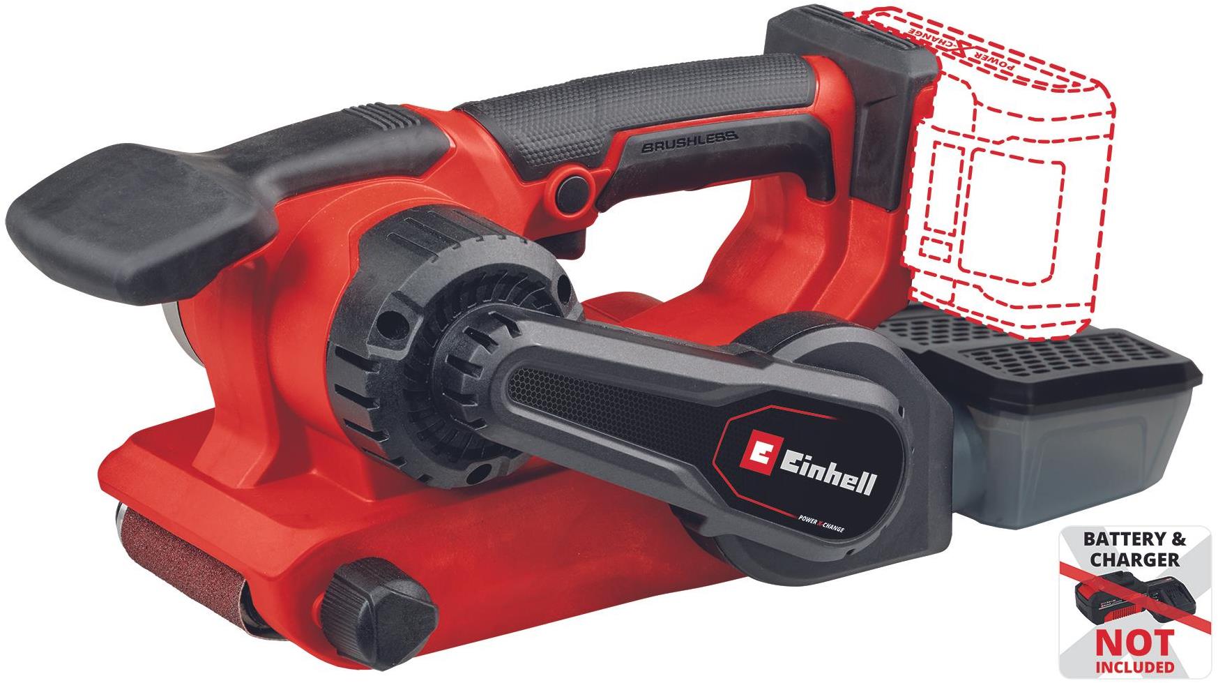 EINHELL Professional akkus szalagcsiszoló TP-BS 18/457 Li BL-Solo, 4466270 (akku nélkül)