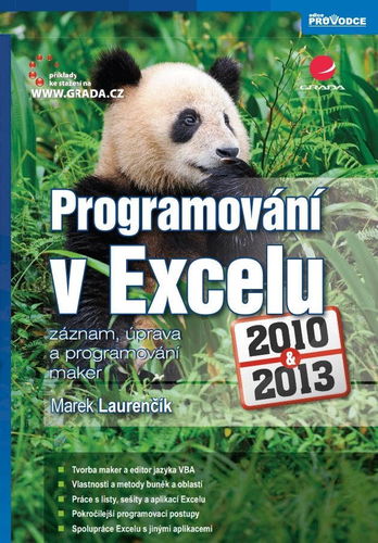 Programování v Excelu 2010 a 2013 - Elektronická kniha - Hlavní obrázek