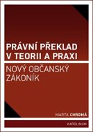 Právní překlad v teorii a praxi - Elektronická kniha