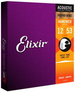 Struny Elixir 16052 Nanoweb Phosphor Bronze 12-53 Light - Struny