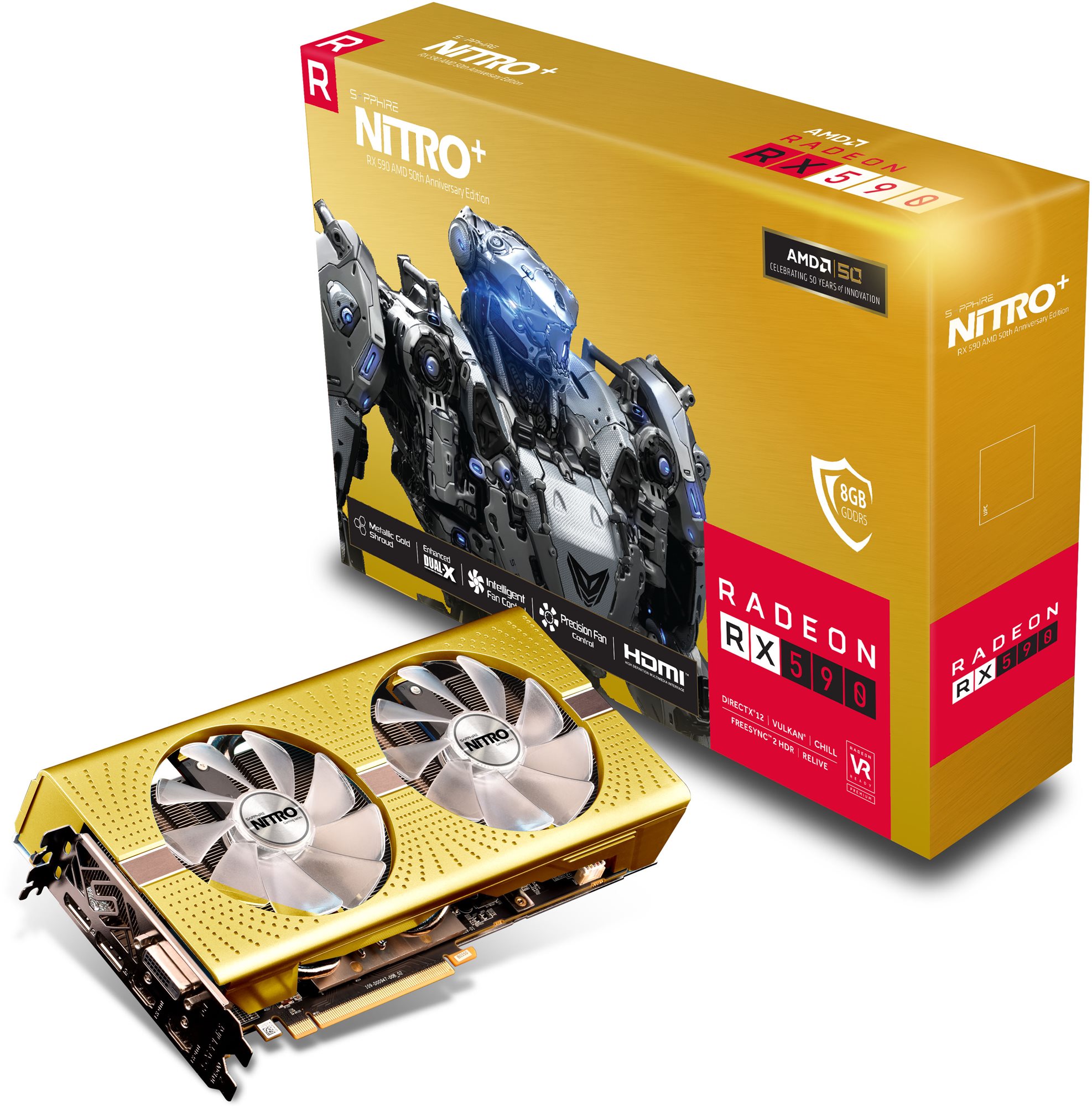 SAPPHIRE NITRO Radeon RX 590 Special Edition 50th Aniversary