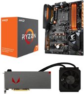 AMD RADEON VEGA AQUA PACK + AMD Ryzen 7 1700X + Gigabyte X370 - Szett