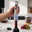 Premium electric wine opener, silver