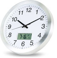 ELDONEX New York Analogové hodiny s displejem, stříbrné - Wall Clock