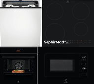 ELECTROLUX SatelliteClean EES68600L + SaphirMatt SE EIT60433CT + MealAssist EOF8H39H + LMS2203EMK - Microwave, Built-in Dishwasher, Oven and Cooktop Set
