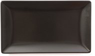 ELITE Tanier plytký obdĺžnikový 25 × 15 cm čierny, súprava 6 ks - Súprava tanierov