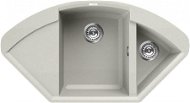 ELLECI EASY CORNER G68 Bianco Titano - Granite Sink