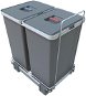 Elletipi ECOFIL - Auszugmülleimer mit Rahmen - 24 Liter + 24 Liter - PF01 44B2 - Mülleimer