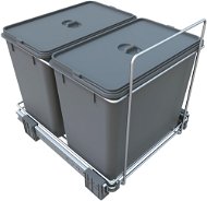 Elletipi Vstavaný odpadkový kôš ECOFIL – výsuvný, s rámom, 18 + 18 L, PF02A - Odpadkový kôš