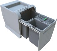 Elletipi Einbau-Abfallbehälter CITY - ausziehbar, 18+8+8 L, PTA 4045A - Mülleimer