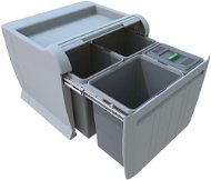 Elletipi Einbau-Abfallbehälter CITY - ausziehbar, 18+12+12+8 L, PTA 5045C - Mülleimer