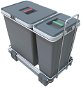 Elletipi Einbau-Abfallbehälter ECOFIL - ausziehbar, mit Rahmen, 18 Liter + 8 Liter - PF01 34A1 - Mülleimer