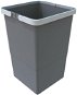 Elletipi Kunststoffkorb mit Griffen MEDIUM, 12 L, grau, 34 x 22,5 x 22,5 cm - Mülleimer
