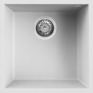 Elleci QUADRA 102 K96 spodní montáž, bílý - Granite Sink