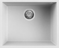 Elleci QUADRA 105 K96 bottom mounting, white - Granite Sink