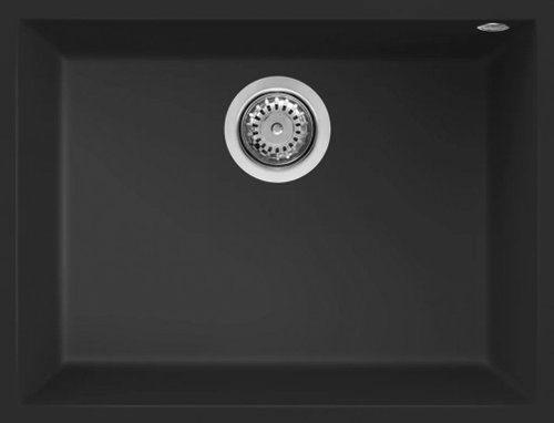 Elleci QUADRA 110 K86 spodní montáž, černý - Granite Sink - Main image