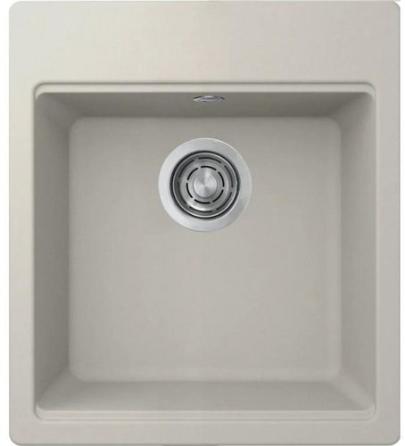 Elleci TIME 102 G39 white - Granite Sink - Main image