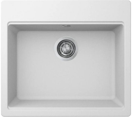 Elleci TIME 105 G68 white - Granite Sink - Main image