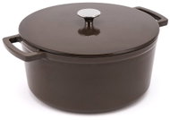 Elmich Ember enamelled cast iron pot, 24cm diameter, brown - Pot