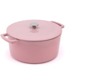Elmich Ember enamelled cast iron pot, 28cm diameter, pink - Pot