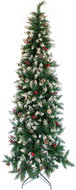 Eurolamp Slim 210 × 80 cm fir, red ornaments - Christmas Tree