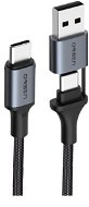 Eloop Orsen S8 Type-C to USB-C + USB-A Cable 100W 1.5m Black - Datový kabel
