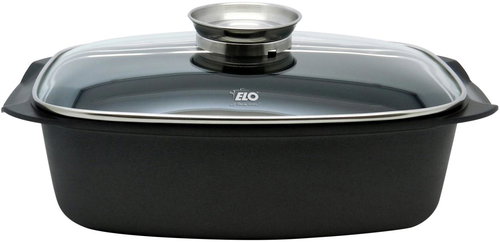 ELO Alucast Rectangular baking dish 40 × 22 cm with glass lid - Roasting Pan - Main image