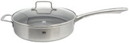 ELO Relief Solution Deep Pan with Helper Handle and Glass Lid, 28cm Diameter - Wok Pan