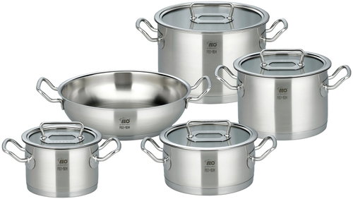 ELO Premium Gourmet Plus Set of 5 pots, stainless steel - Cookware Set - Main image