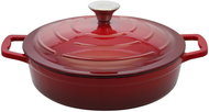 ELO Cast iron casserole with lid 28 cm, red - Casserole Pot