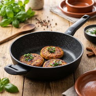 ELO Granite Solution Deep frying pan with auxiliary handle 28 cm - Pan