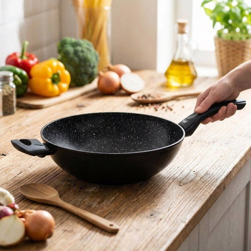 ELO Belugo WOK pan with auxiliary handle 28 cm - Pan - Main image