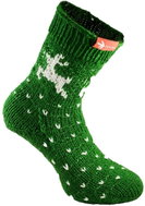 Socks from grandma Green hand knitted size. XL - Charity