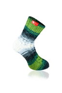Socks from grandma Green rainbow hand knitted, size. M - Charity